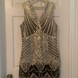 Halloween Flapper, Roaring 20’s, Great Gatsby dress - New! Size L.
